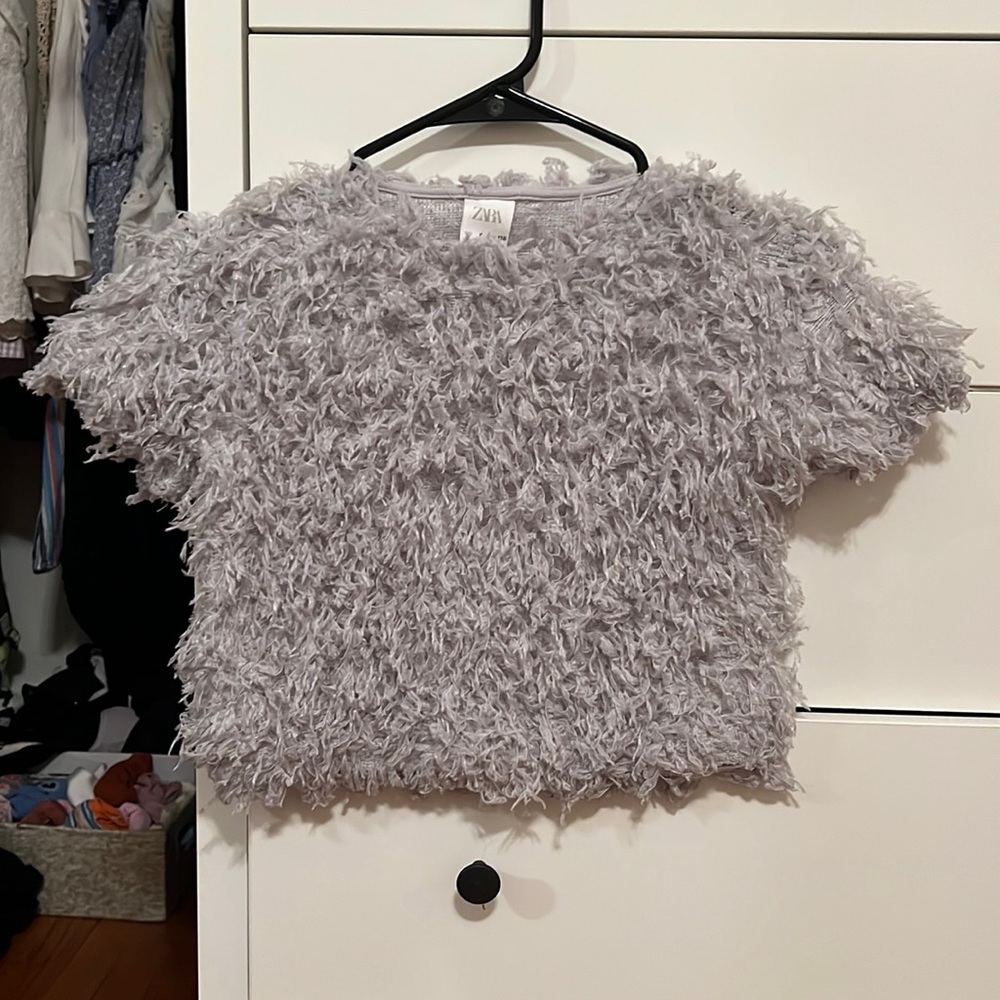 Zara Wierd Gray Top 🤌🏻